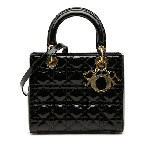 Medium Patent Cannage Lady Dior - Image 1