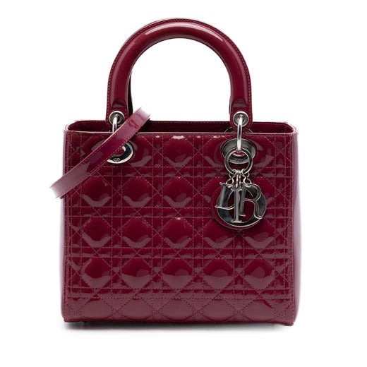 Medium Patent Cannage Lady Dior - Image 1