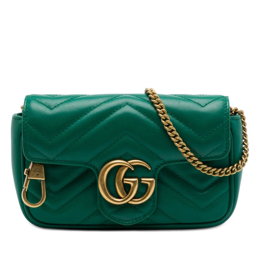 Mini GG Marmont Matelasse Calfskin Flap Crossbody - Image 1