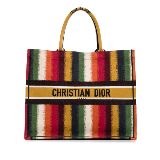 Large Striped Book Tote - Image 1