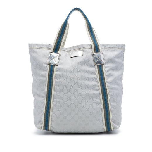 GG Canvas Web Tote - Image 1