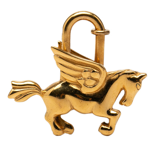 Gold Plated Pegasus Cadena Lock Charm - Image 1