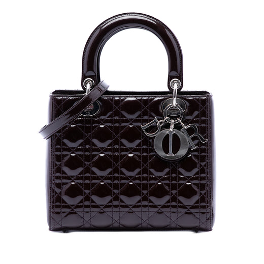 Medium Patent Cannage Lady Dior - Image 1
