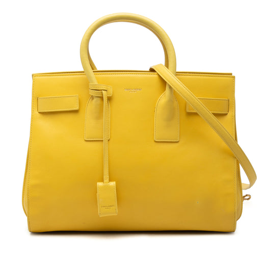 Small Leather Sac De Jour Satchel - Image 1