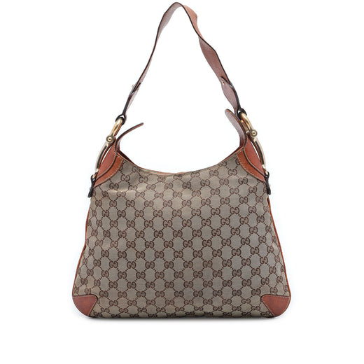 GG Canvas Horsebit Creole Hobo Bag - Image 1