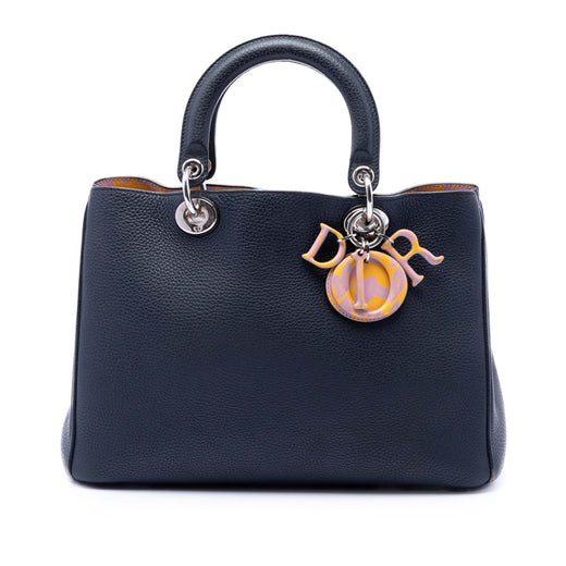 Medium Leather Diorissimo Satchel - Image 1