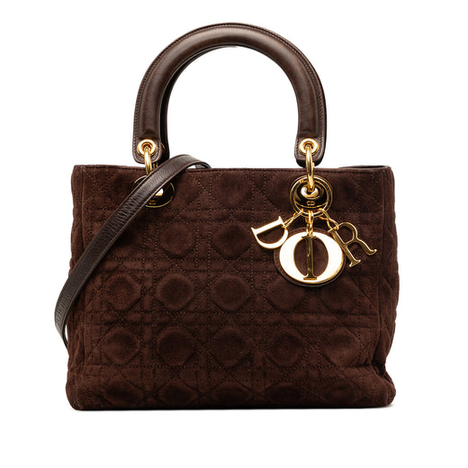 Medium Suede Cannage Lady Dior - Image 1