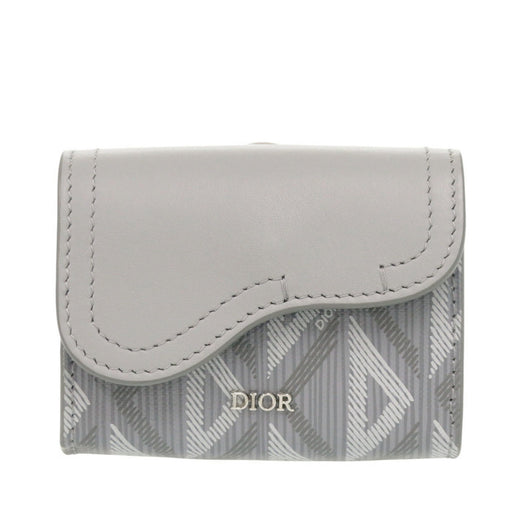Coated Canvas CD Diamond Saddle Card Holder - Image 1