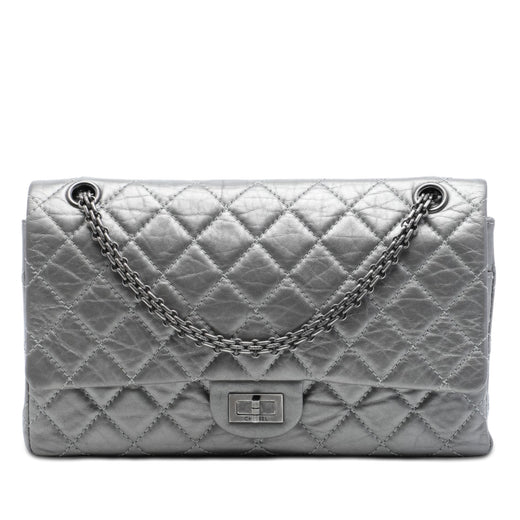 Quilted Metallic Aged Calfskin Reissue 2.55 Double Flap 226 - Image 1