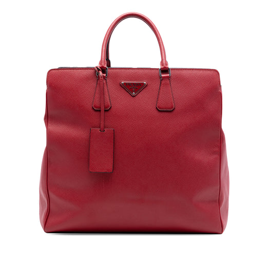 Saffiano Lux Double Handle Shopping Tote - Image 1
