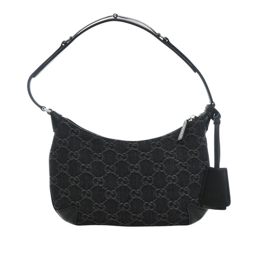 Small GG Denim Horsebit Slim Hobo - Image 1