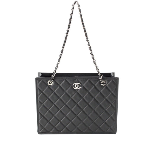 CC Quilted Caviar Chain Tote - Image 1