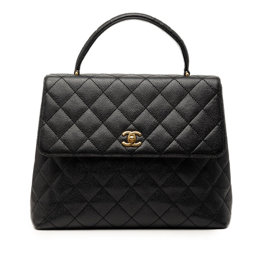 CC Quilted Caviar Kelly Top Handle Bag - Image 1