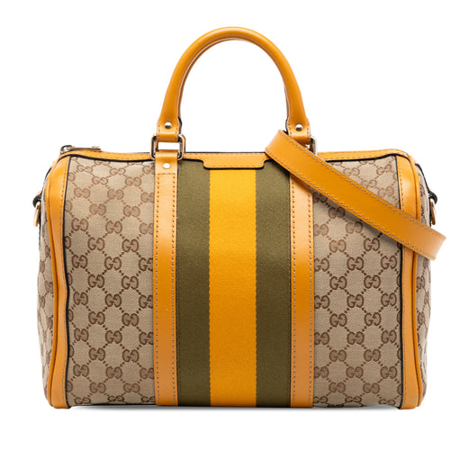 Medium GG Canvas Web Joy Boston Bag - Image 1