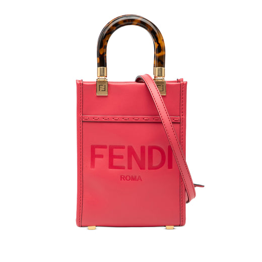Mini Leather Sunshine Shopper Tote - Image 1