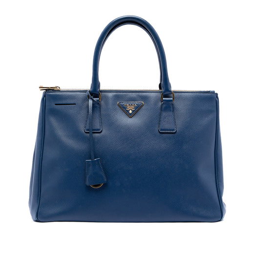 Medium Saffiano Lux Galleria Double Zip Satchel - Image 1
