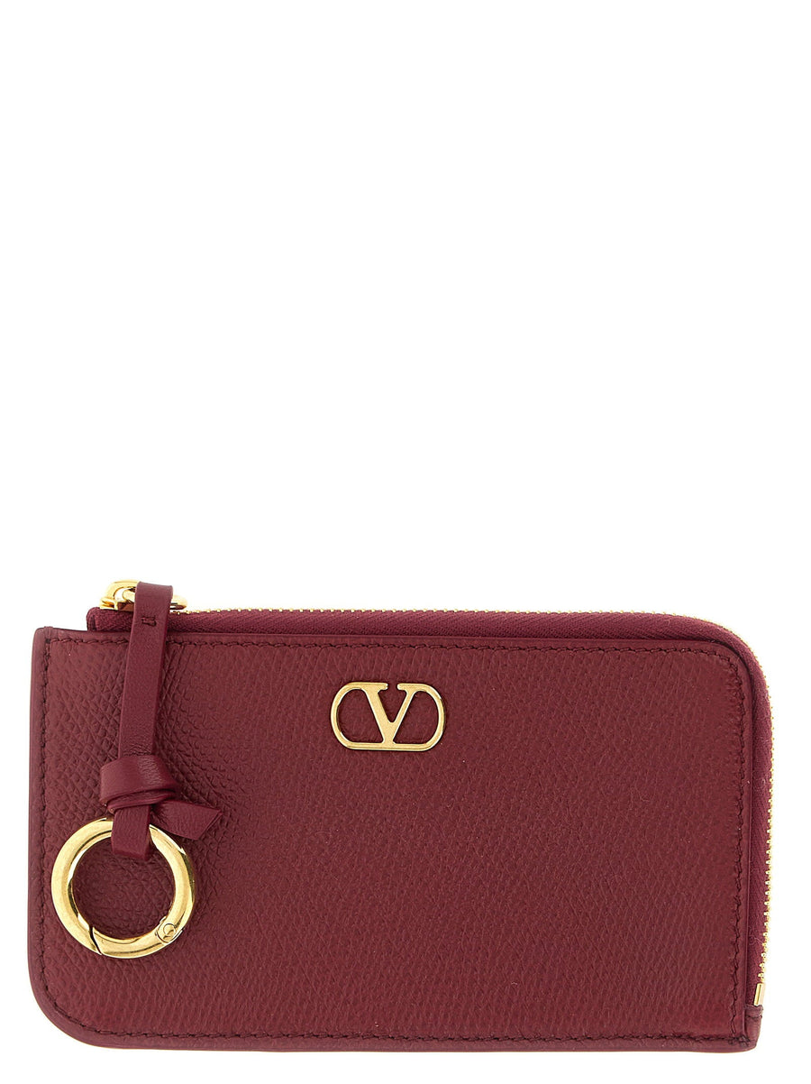 Valentino Garavani Card Case — Burgundy Cases