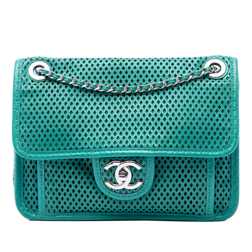 Small Perforated Calfskin Up In The Air Flap - Image 1