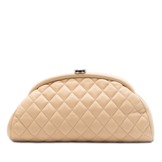 Quilted Lambskin Timeless Kisslock Clutch - Image 1