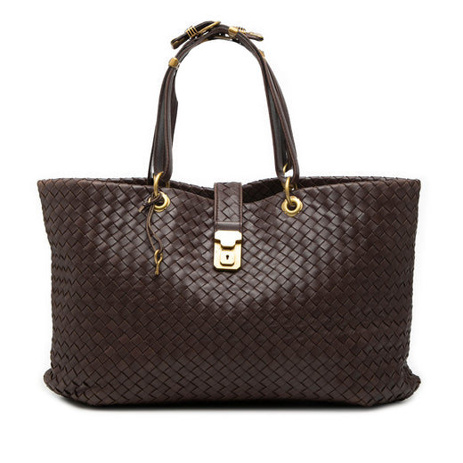 Large Nappa Intrecciato Capri Tote - Image 1