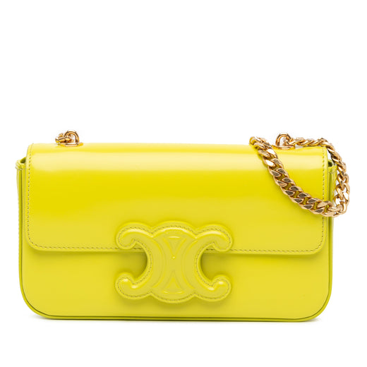 Calfskin Cuir Triomphe Chain Shoulder Bag - Image 1