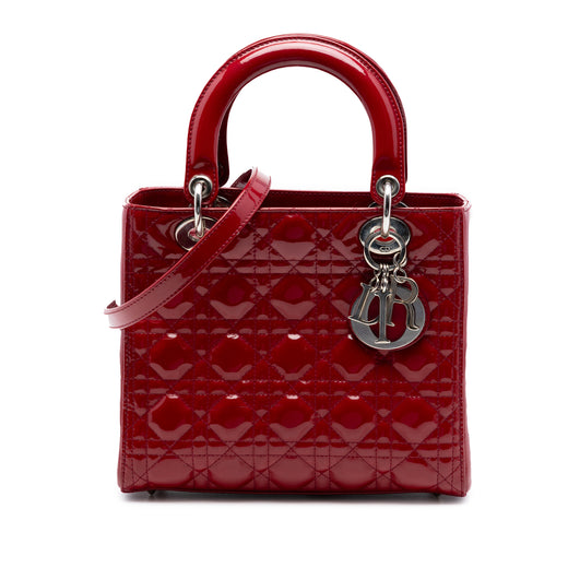 Medium Patent Cannage Lady Dior - Image 1
