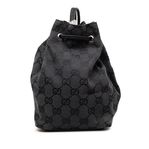 GG Canvas Drawstring Bucket Bag - Image 1
