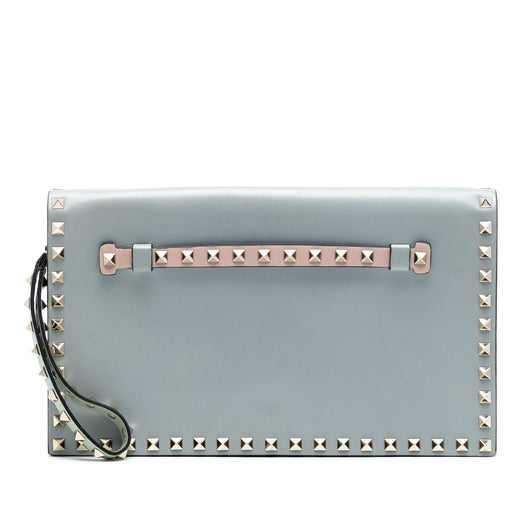Tricolor Rockstud Wristlet Clutch - Image 1