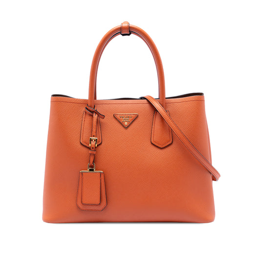 Medium Saffiano Cuir Double Handle Satchel - Image 1