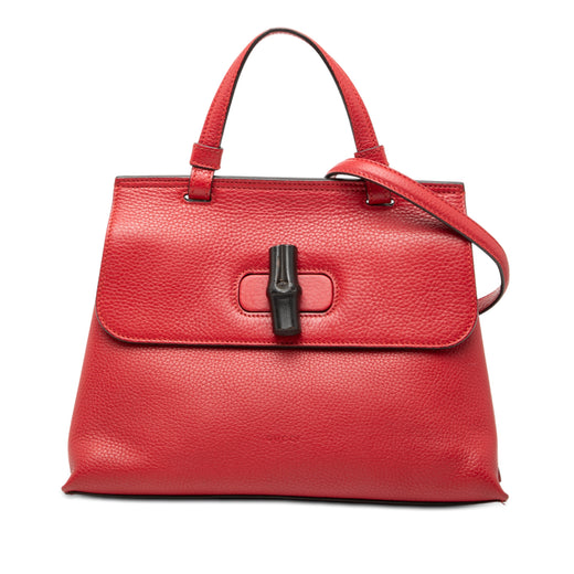 Small Calfskin Bamboo Daily Satchel - Image 1