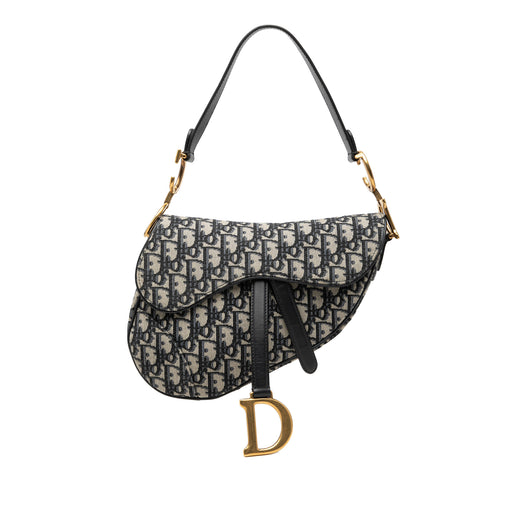 Oblique Canvas Saddle Bag - Image 1