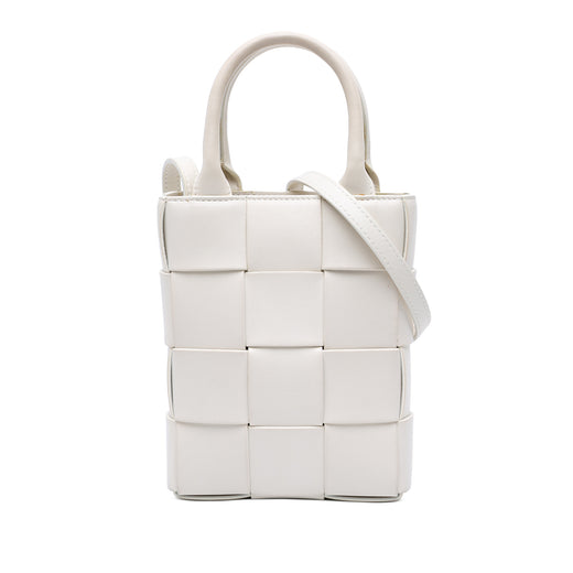 Mini Maxi Intrecciato Nappa North South Casette Tote - Image 1