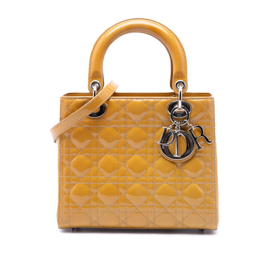Medium Patent Cannage Lady Dior - Image 1
