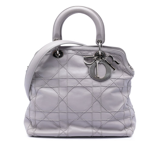 Medium Lambskin Cannage Polochon Granville Satchel - Image 1