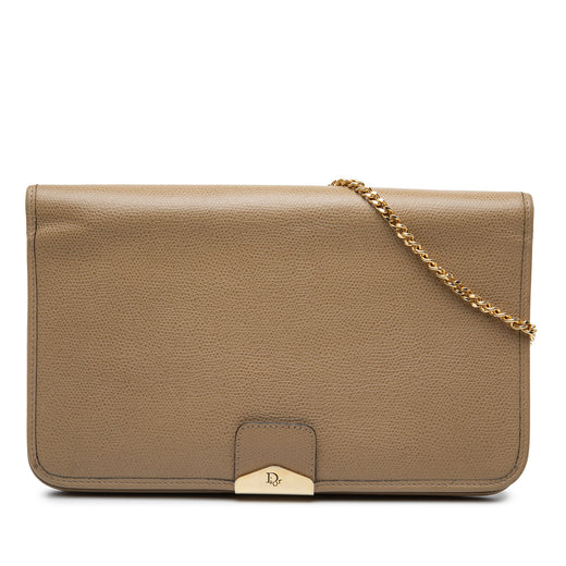 Leather Chain Shoulder Bag - Image 1