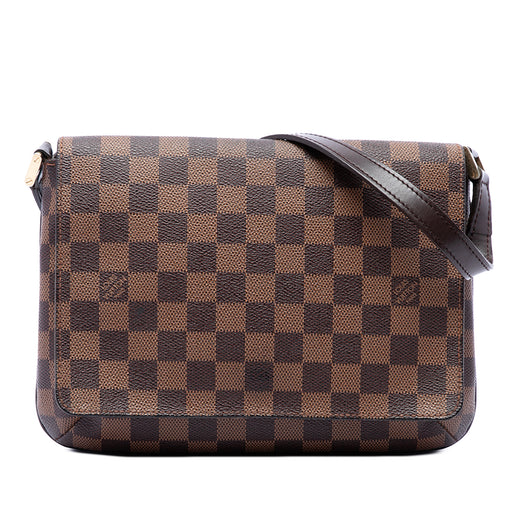 Damier Ebene Musette Tango Long Strap - Image 1