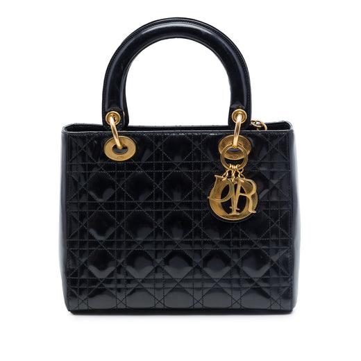 Medium Patent Cannage Lady Dior - Image 1