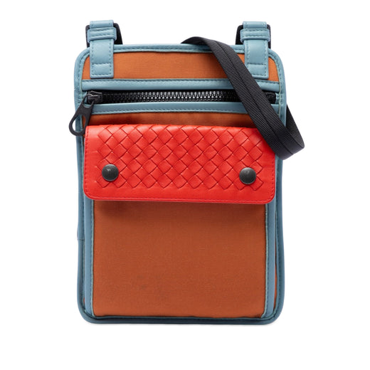 Nappa Intrecciato Trimmed Nylon High Tech Crossbody - Image 1