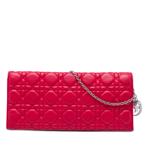 Lambskin Cannage Lady Dior Chain Convertible Clutch - Image 1