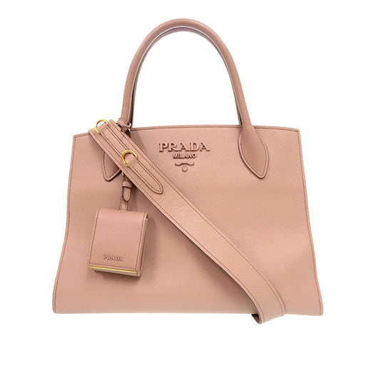 Medium Saffiano Cuir Monochrome Top Handle Tote - Image 1