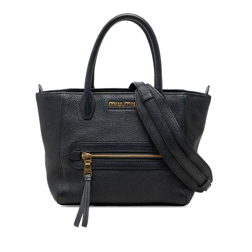 Goatskin Madras Front Pocket Satchel - Image 1