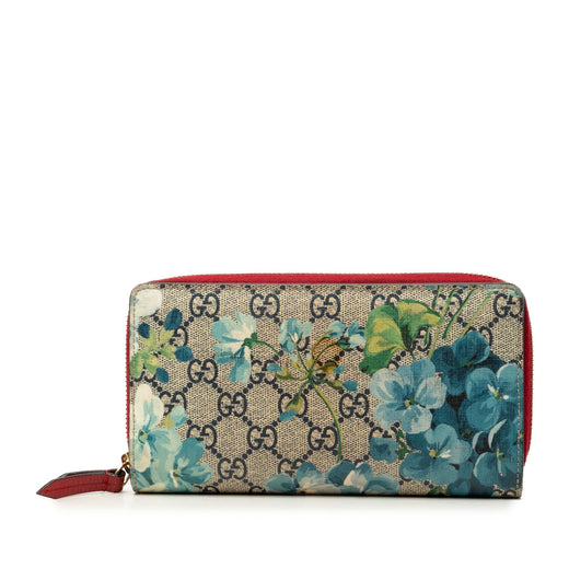 GG Supreme Blooms Zip Around Continental Wallet - Image 1