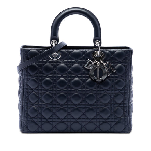 Large Lambskin Cannage Lady Dior - Image 1
