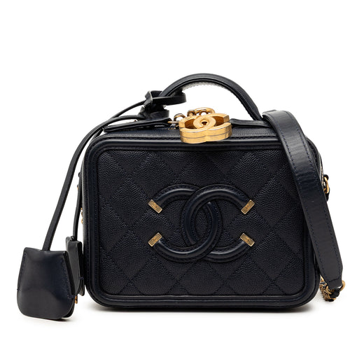 Small Caviar CC Filigree Vanity Case - Image 1