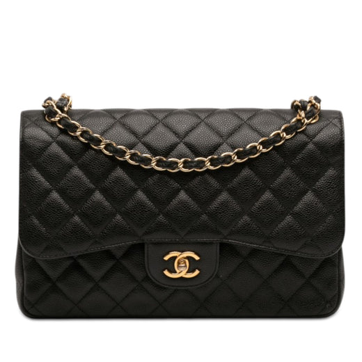 Jumbo Classic Caviar Double Flap - Image 1