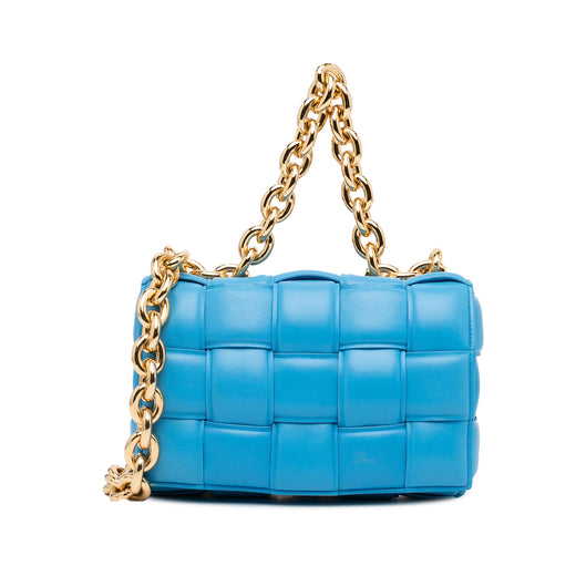 Nappa Intrecciato Padded Chain Cassette Satchel - Image 1