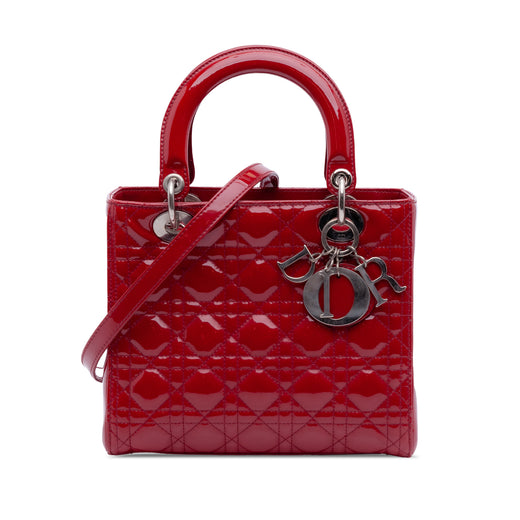 Medium Patent Cannage Lady Dior - Image 1