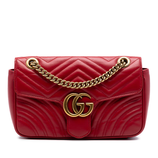 Medium GG Marmont Matelasse Calfskin Shoulder Bag - Image 1