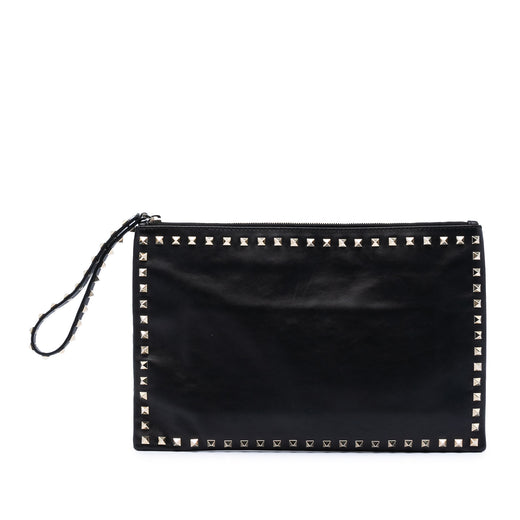 Leather Rockstud Clutch - Image 1