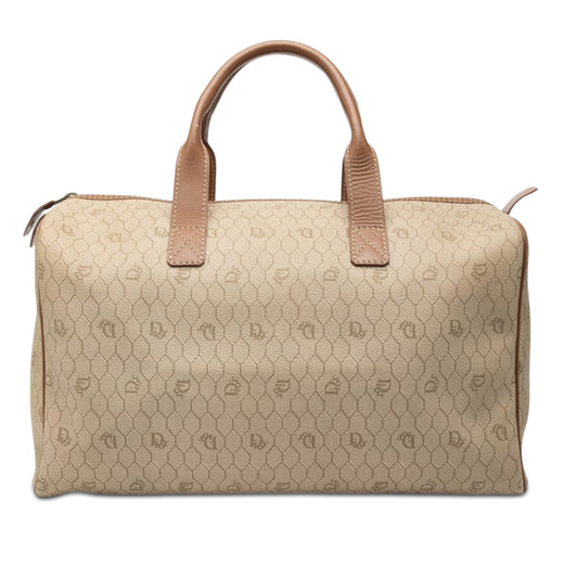 Honeycomb Coated Canvas Boston Bag - Image 1